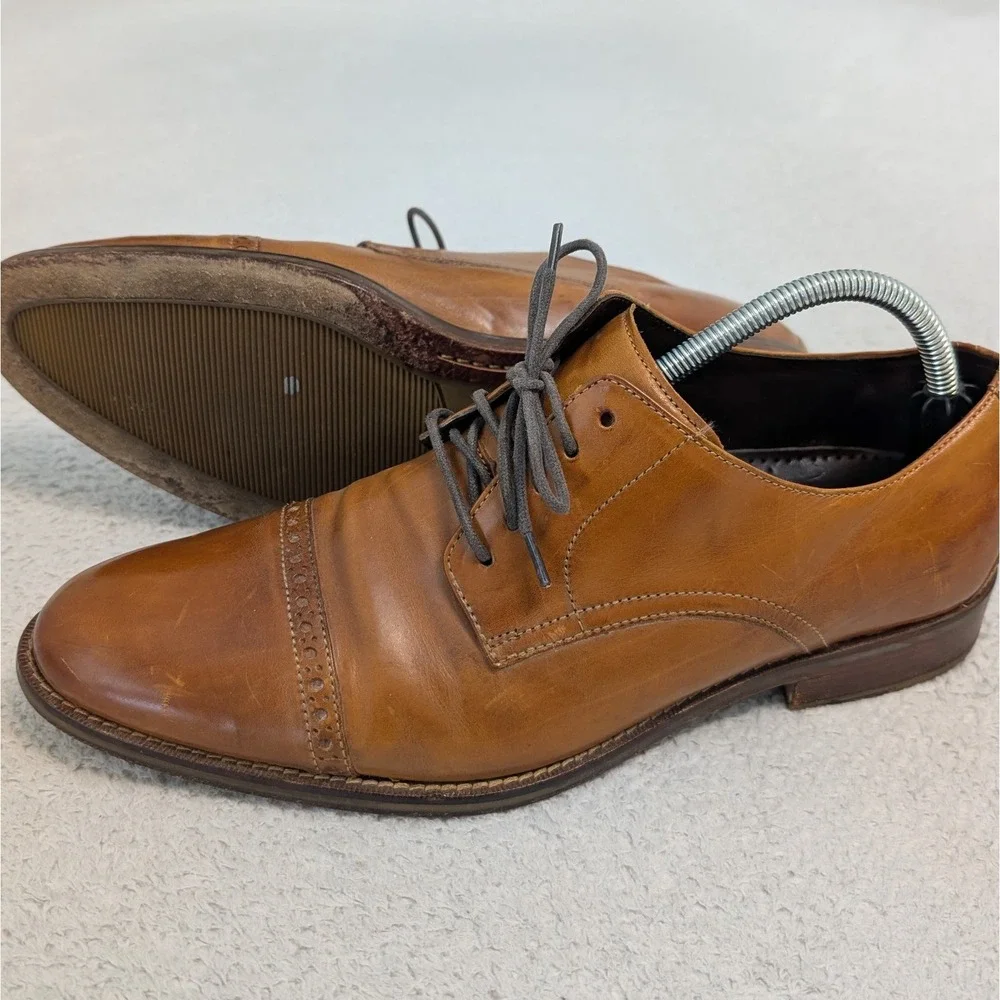 Cole Haan Grand.OS Men's‎ Dress Shoes size 10.5 C14230 Brown CLEAN! EUC!